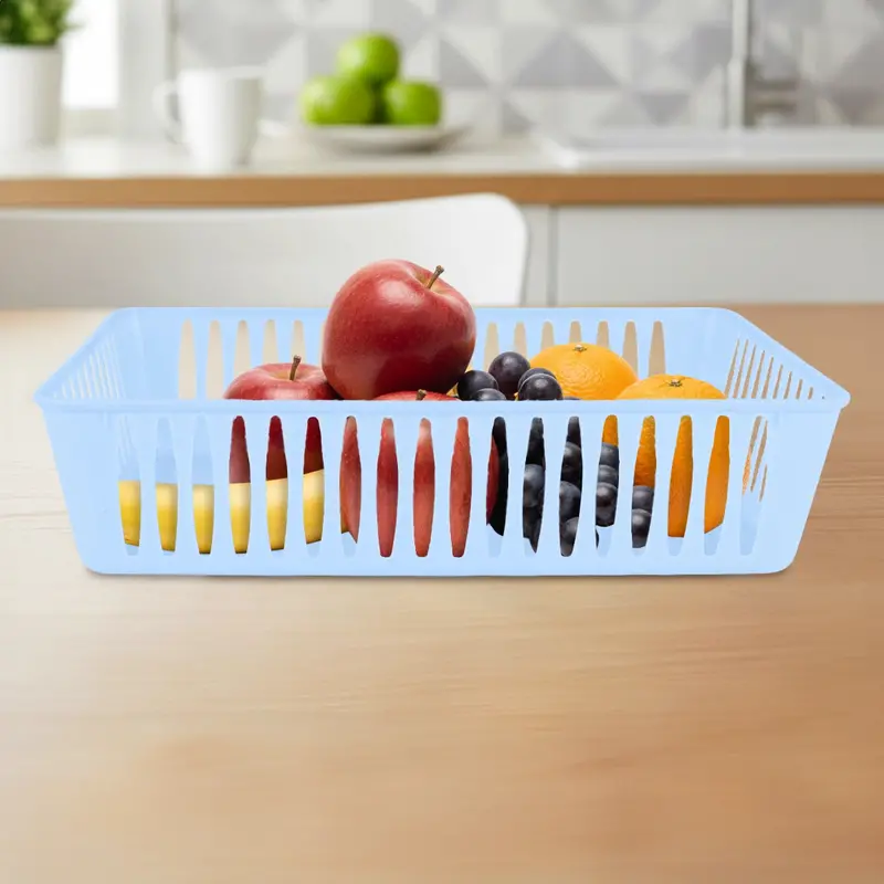 Canasta Rectangular, Color Azul 1