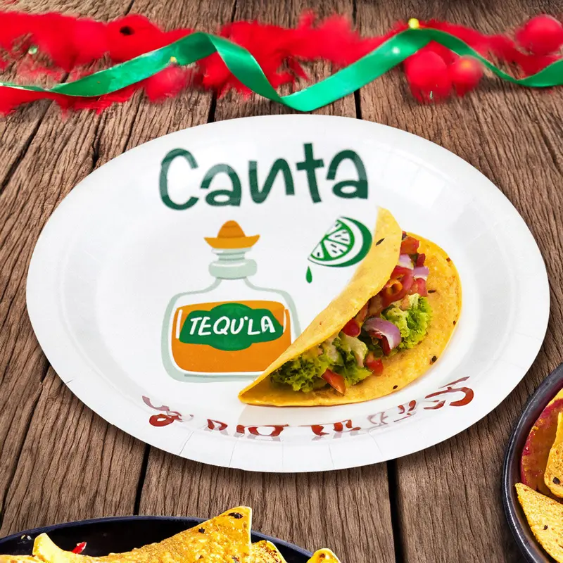 Canta Y No Llores, Platos De Cartón, 8 Pzas 1