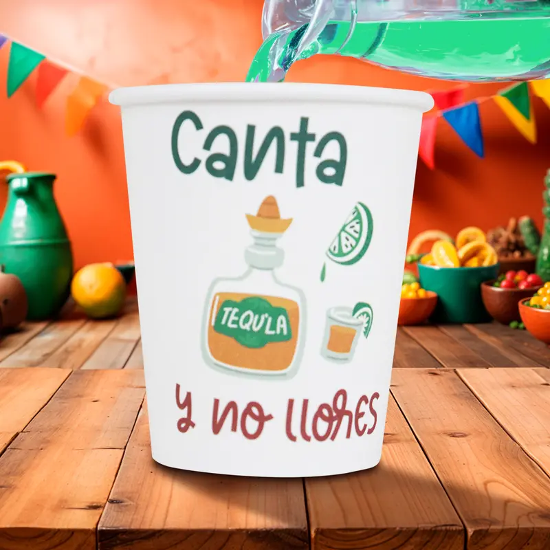 Canta Y No Llores, Vasos De Cartón, 10 Pzas 1