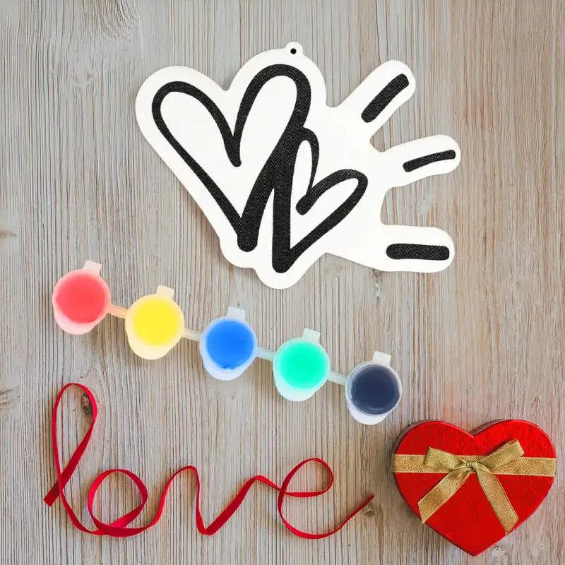 Canvas Diy Con Pinturas, Corazones 2