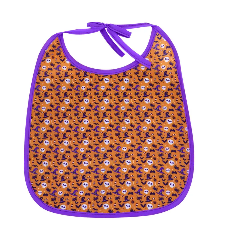 Capa Para Mascota Color Naranja Con Diseño De Halloween 3
