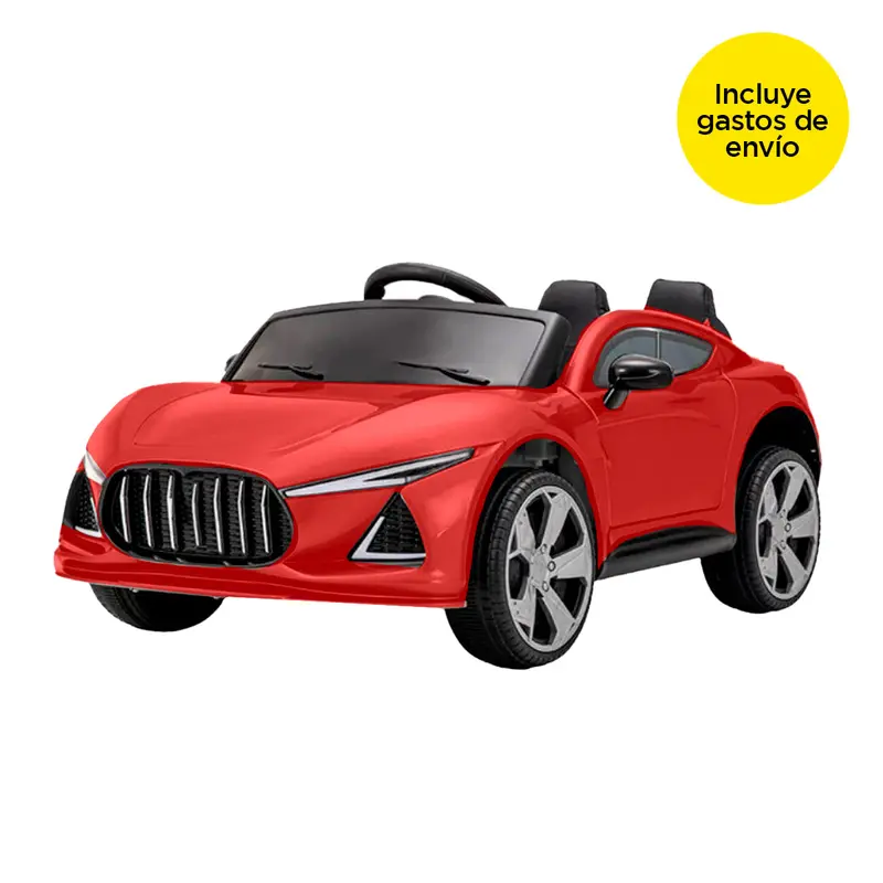 Carrito Eléctrico Deportivo Color Rojo Para Niños 1