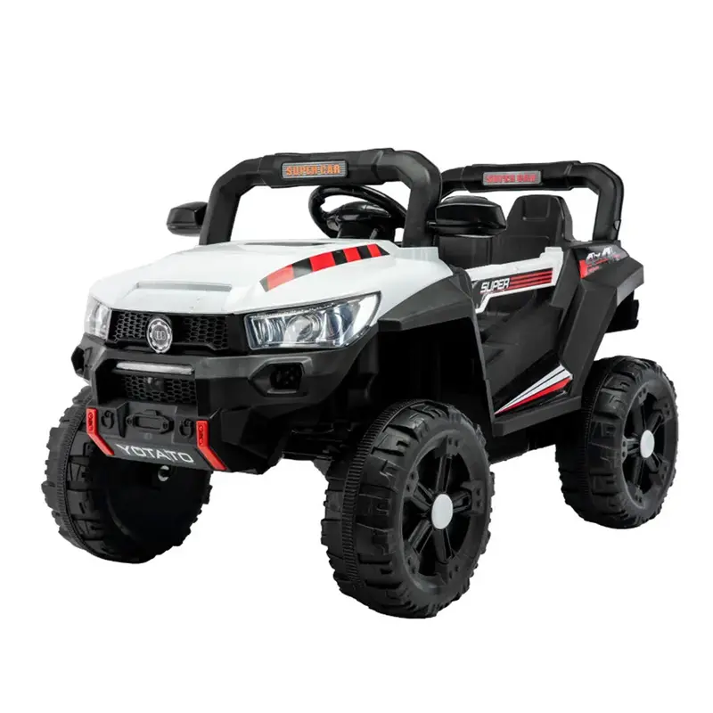 Carrito Eléctrico Para Niños, Color Blanco 2