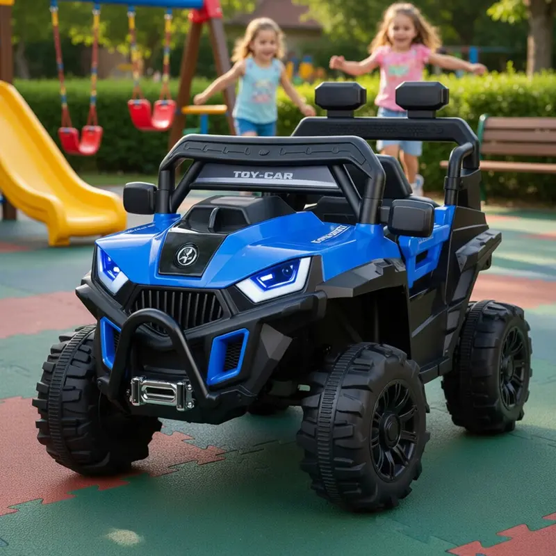 Carrito Montable Eléctrico Para Niños, Color Azul 1