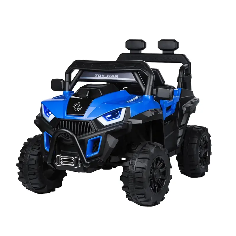 Carrito Montable Eléctrico Para Niños, Color Azul 2