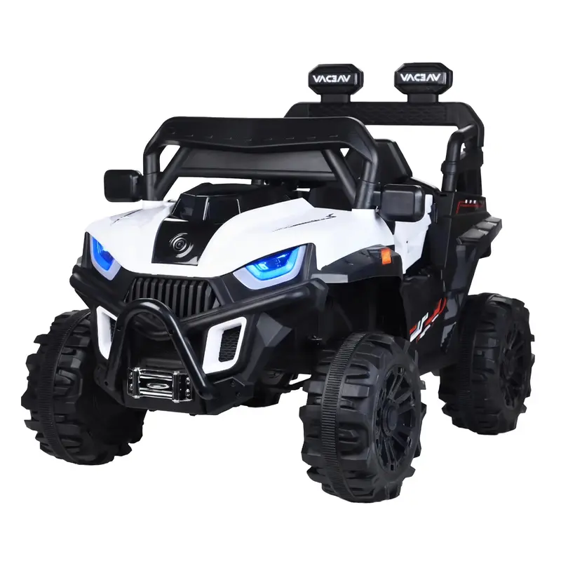 Carrito Montable Eléctrico Para Niños, Color Blanco 2