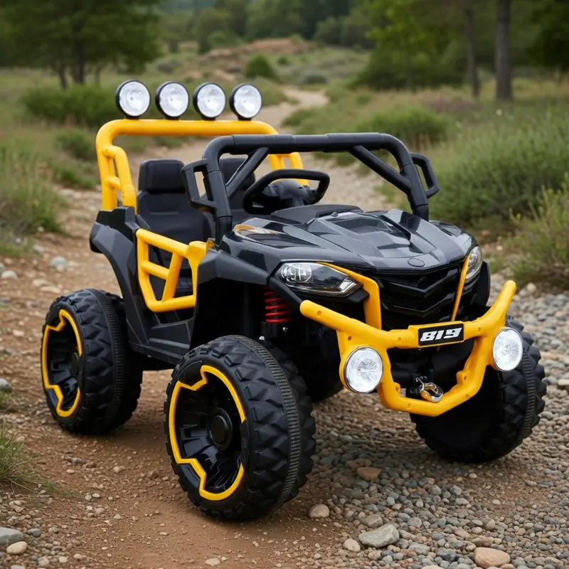 Carrito Montable Para Niños, Razer, Color Amarillo 1