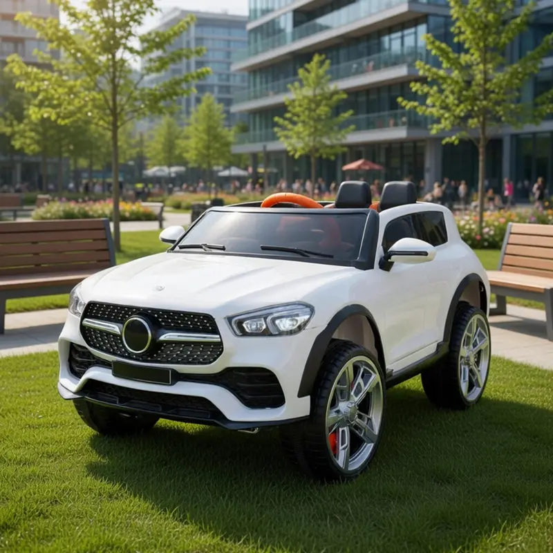 Carrito Montable Para Niños, Tipo Mercedes, Color Blanco 1