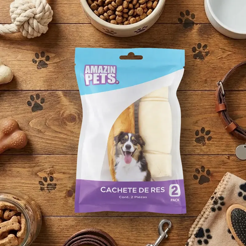 Carzana Para Mascota, Cachete De Res, 2 Pzas 1