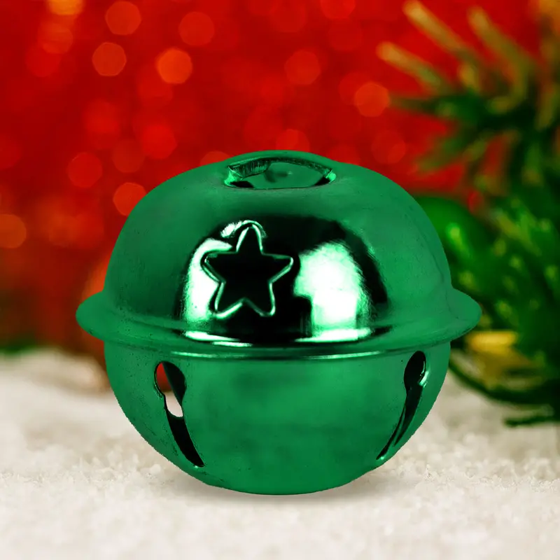 Cascabeles Navideños, Color Verde, 9 Pzas 1