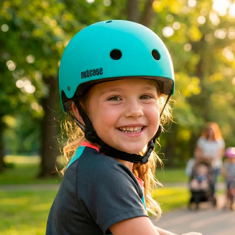 Casco De Protección, Nutcase, Color Verde 1