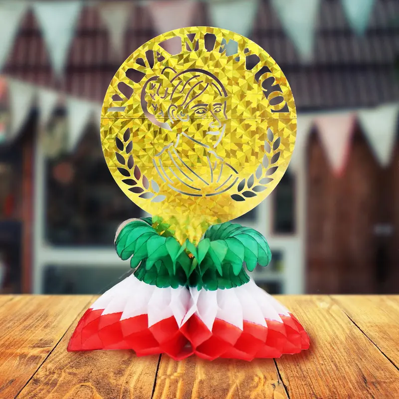 Centro De Mesa Con Diseño De Fiestas Patrias 1