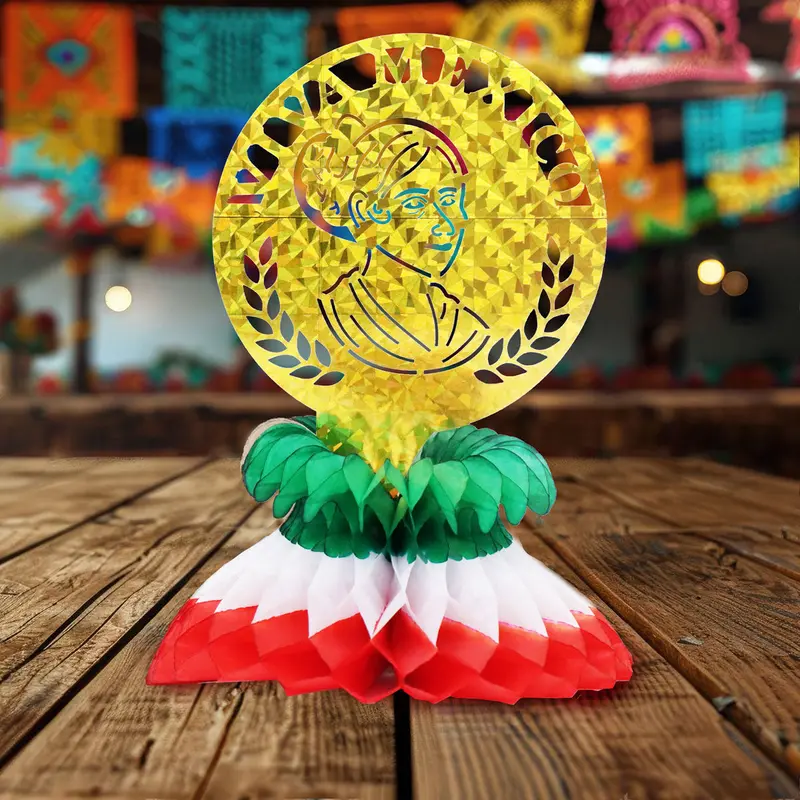 Centro De Mesa Con Diseño De Fiestas Patrias 2