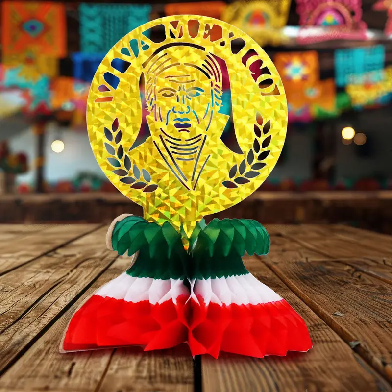Centro De Mesa Con Diseño De Fiestas Patrias, Hidalgo 2