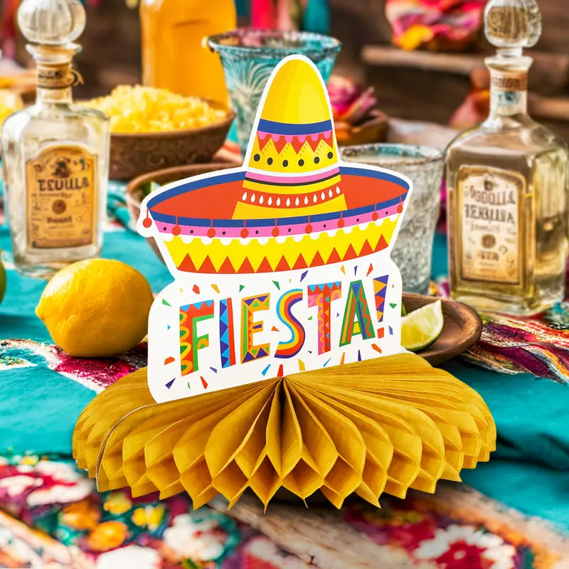 Centro De Mesa Con Diseño De Fiestas Patrias, Sombrero 1