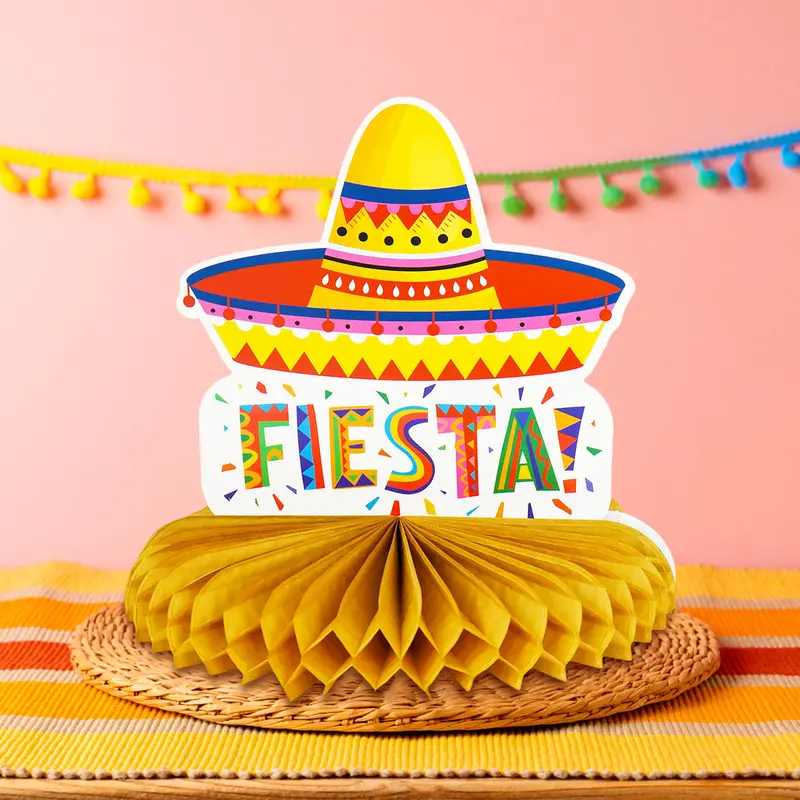Centro De Mesa Con Diseño De Fiestas Patrias, Sombrero 2