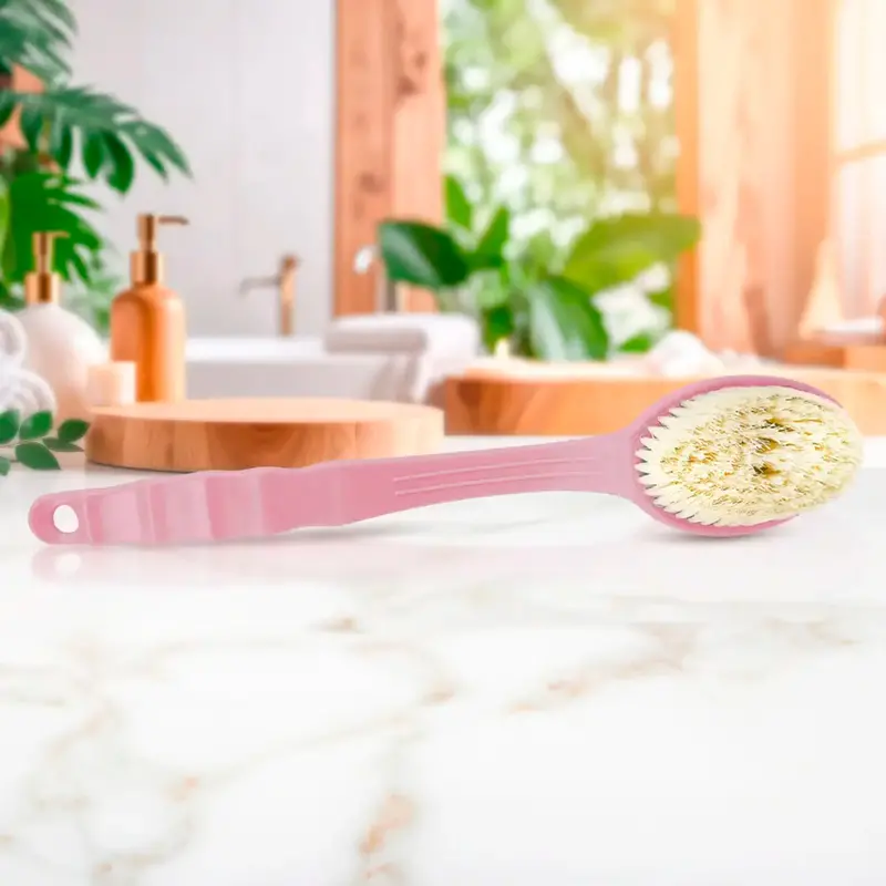 Cepillo De Baño Para Espalda, Color Rosa 1
