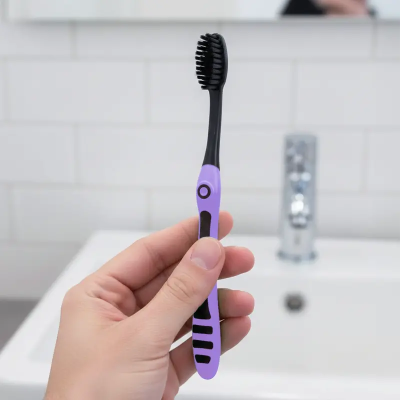Cepillo De Dientes Con Protector, Color Morado 1