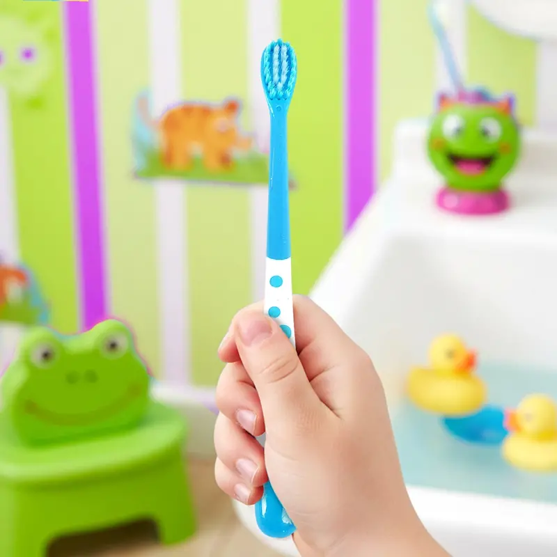 Cepillo De Dientes Infantil Con Porta Cepillo, Color Azul 1