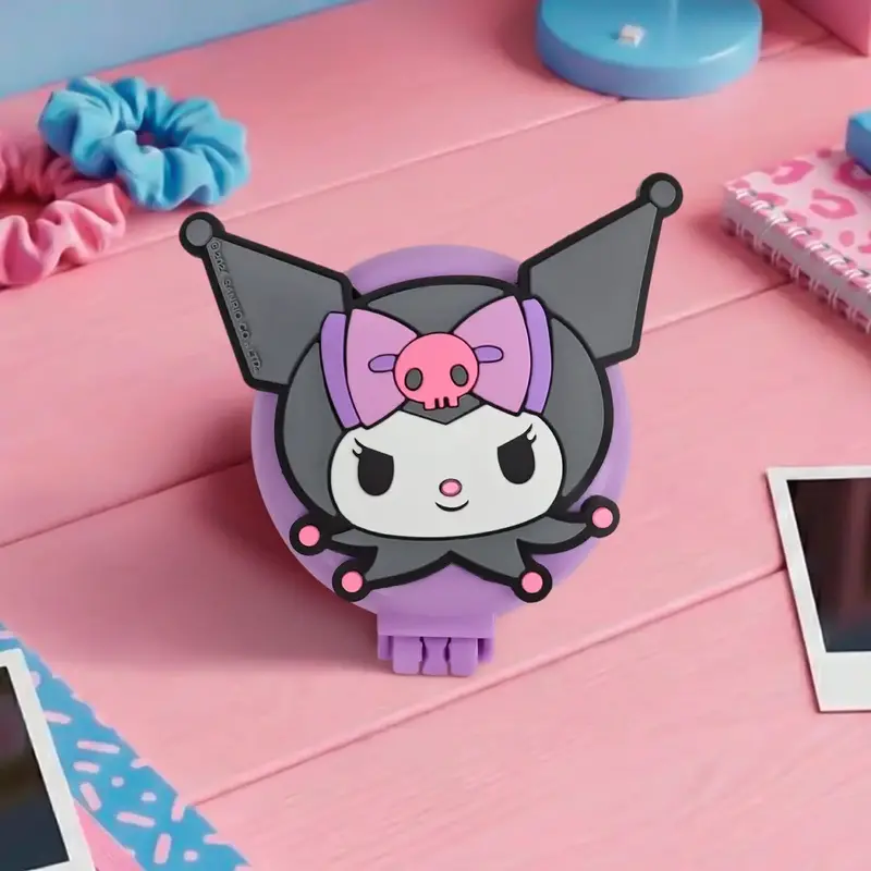 Cepillo De Pelo Plegable Con Espejo, Kuromi 1