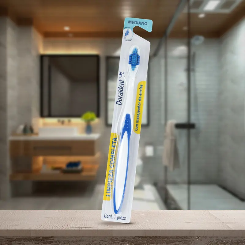 Cepillo Dental Con Masajeador De Encías, Color Azul 1