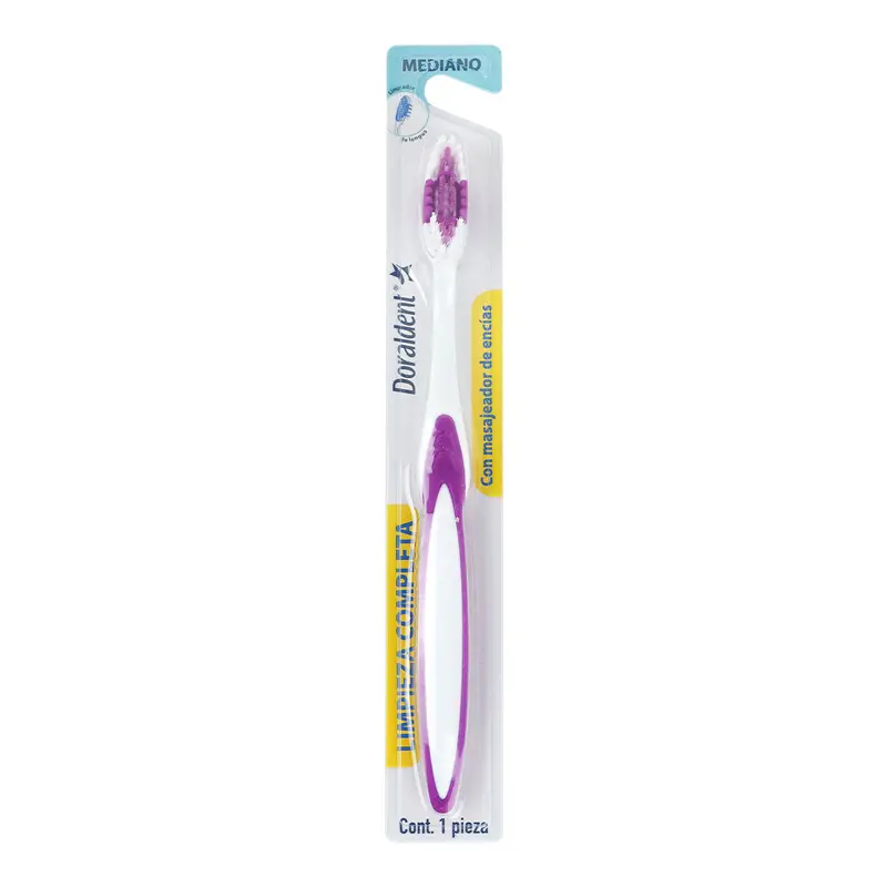 Cepillo Dental Con Masajeador De Encías, Color Guinda 2