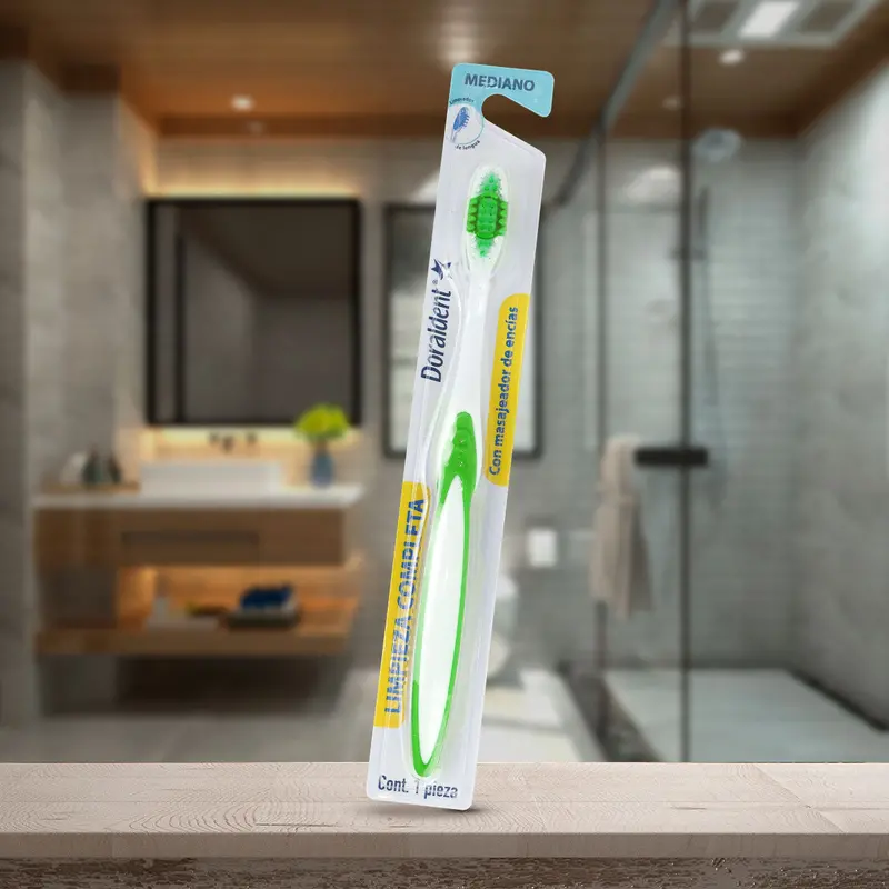 Cepillo Dental Con Masajeador De Encías, Color Verde 1