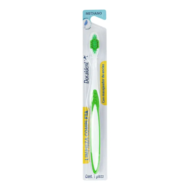 Cepillo Dental Con Masajeador De Encías, Color Verde 2