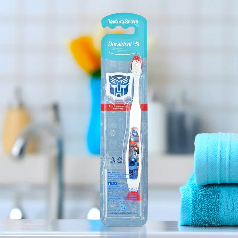 Cepillo Dental Doraldent Infantil Transformers, Color Rojo 1