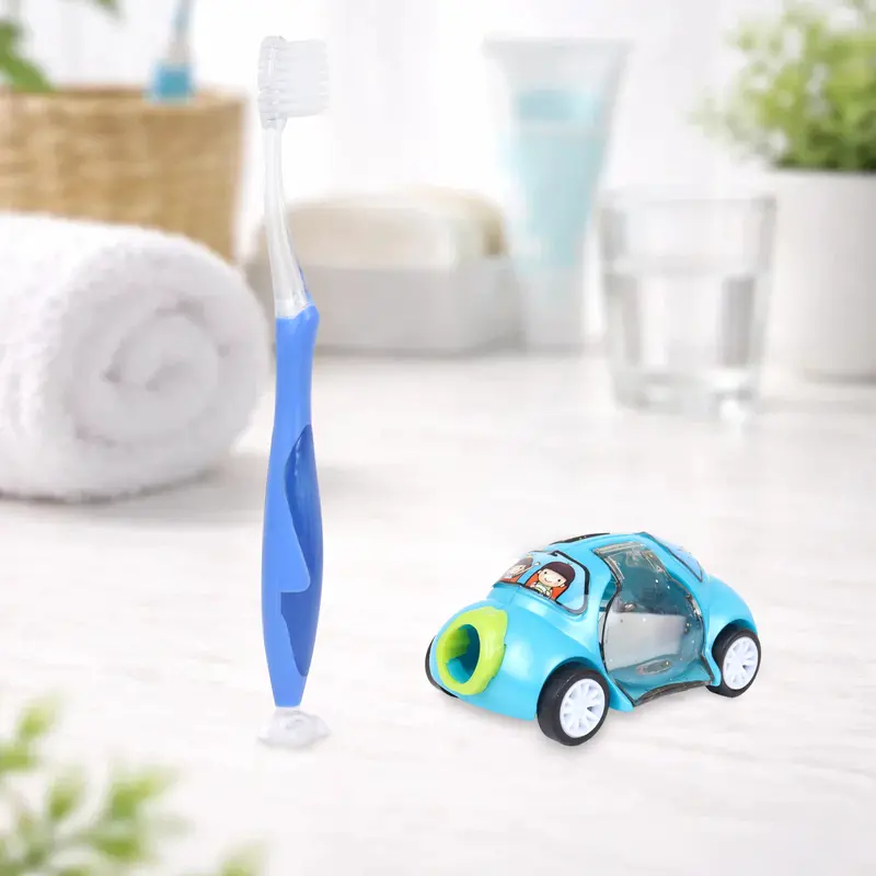 Cepillo Dental Infantil Con Coche De Juguete, Cool Dent, Color Azul 2
