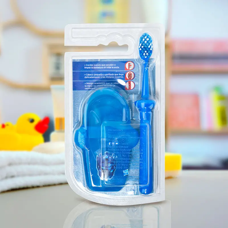 Cepillo Dental Infantil Con Estuche Transformers, Color Azul 1