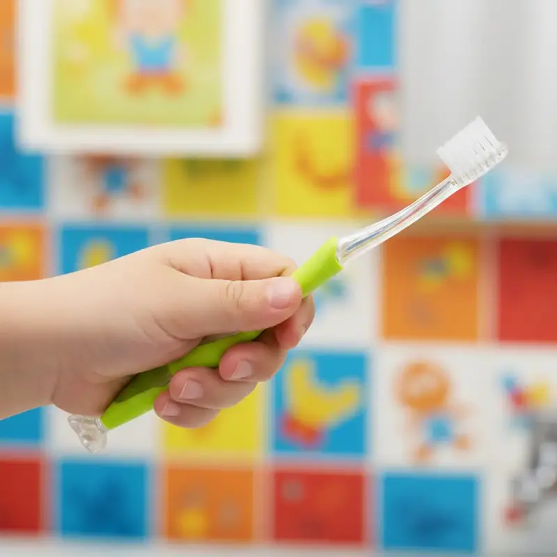Cepillo Dental Infantil Verde Con Coche De Juguete, Cool Dent, Color Rojo 2