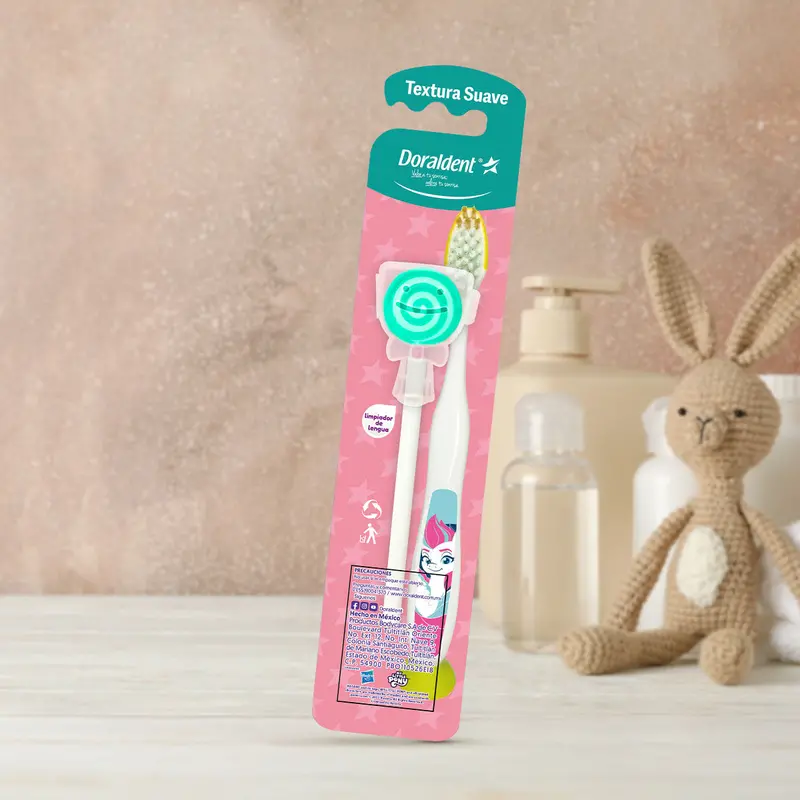 Cepillo Dental My Little Ponny Con Cepillo Limpiador De Lengua, Color Verde 1