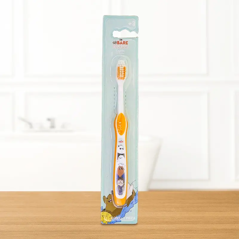 Cepillo Dental Para Niños, Color Naranja, We Bare Bears 1