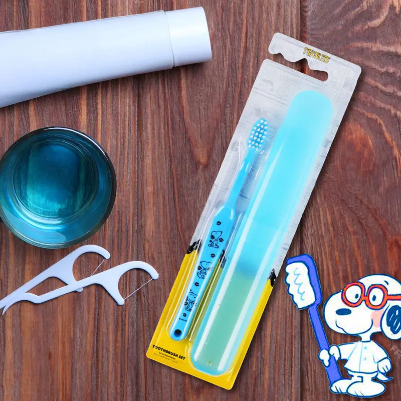 Cepillo Dental, Snoopy, Color Azul 1