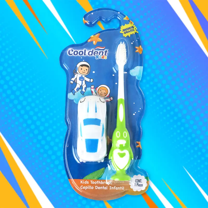 Cepillo Dental Verde, Cool Dent Con Carrito De Juguete 2