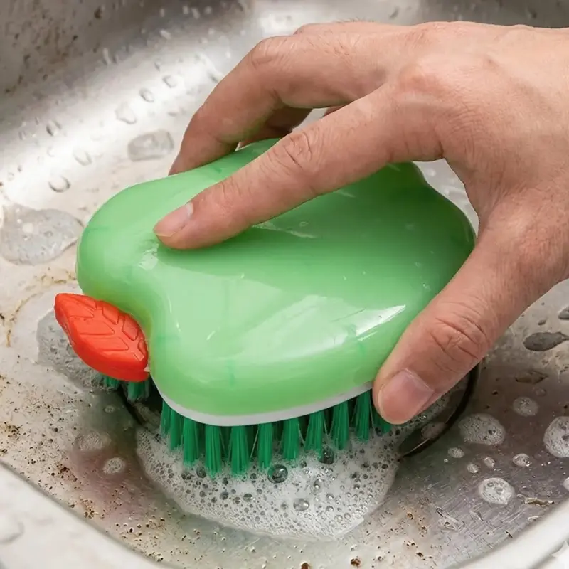 Cepillo, Diseño Manzana, Color Verde 1