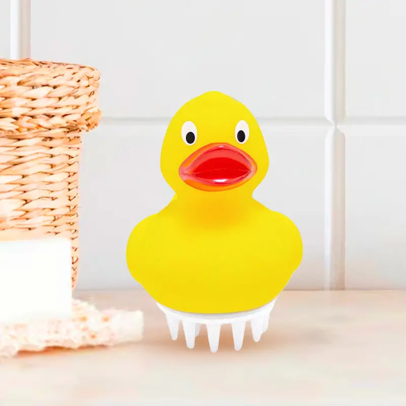 Cepillo Masajeador Para Shampoo, Forma De Pato 1