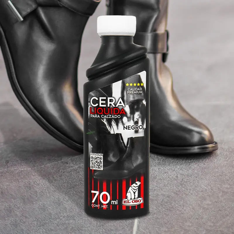 Cera Líquida Para Calzado Color Negro 70 Ml, El Oso 1