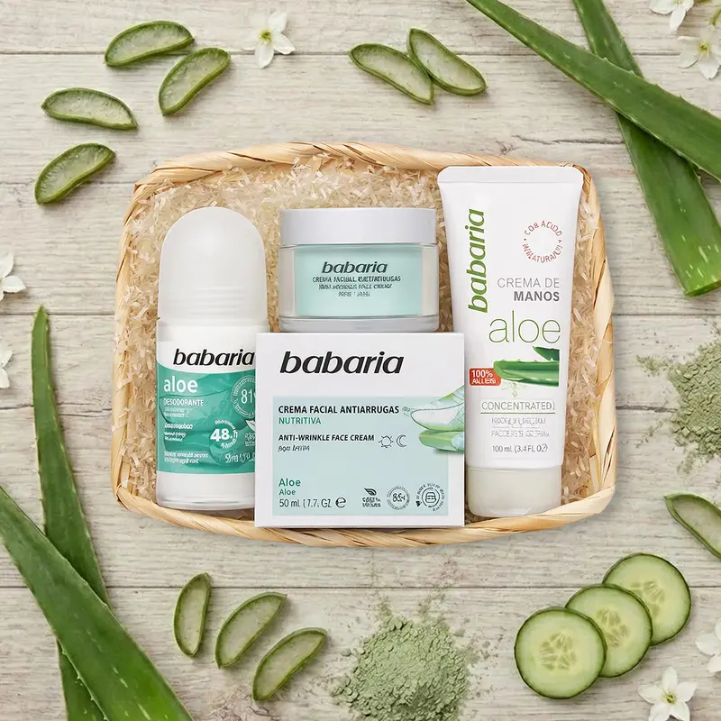 Cesta Aloe Vera, Cuidado Diario, Babaria 1