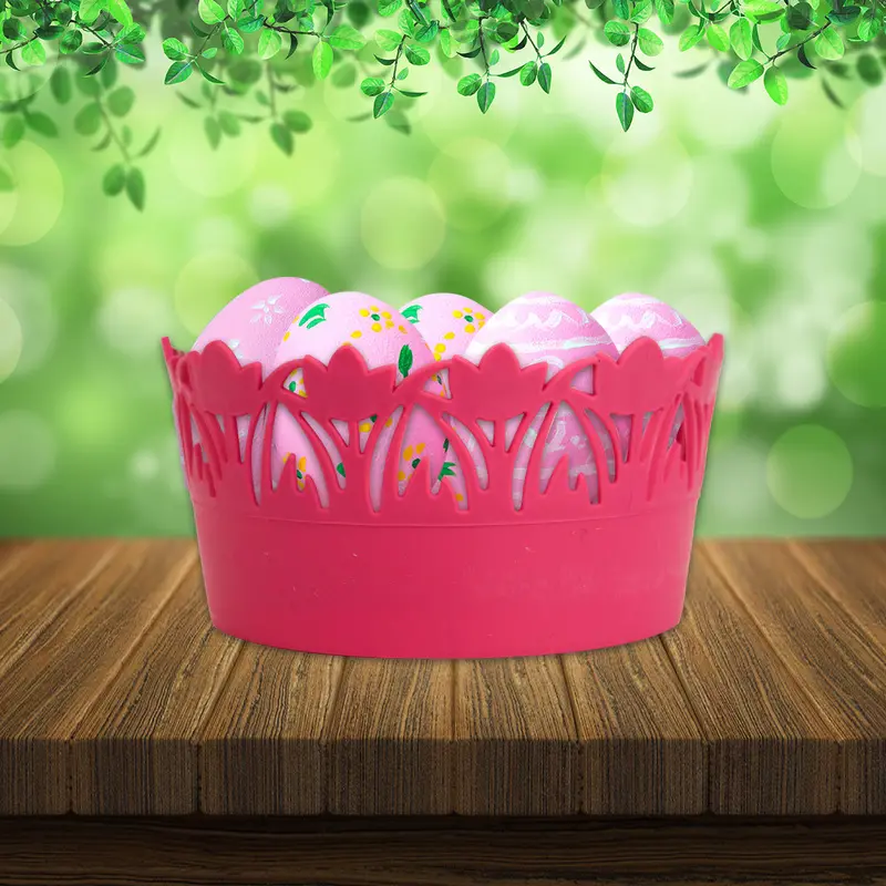 Cesta De Plástico Multiusos, Rosa 1