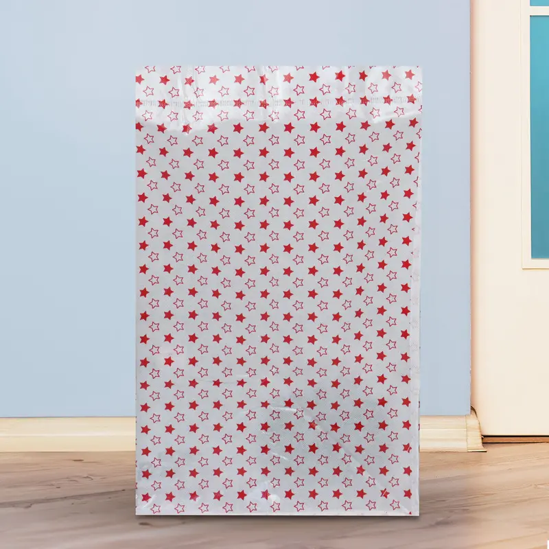Cesto Color Blanco Con Diseño De Estrellas Para Ropa 2