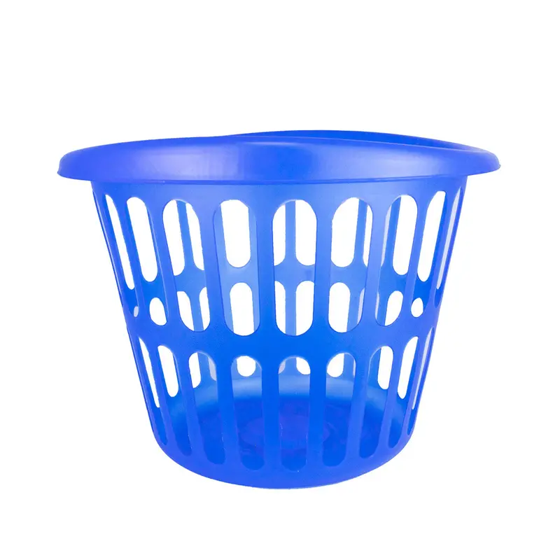 Cesto Redondo Color Azul Rey Para Ropa 41.9X63.5Cm 2