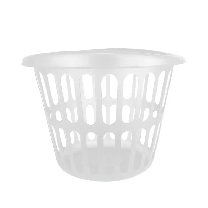 Cesto Redondo Color Blanco Para Ropa 41.9X63.5Cm 2