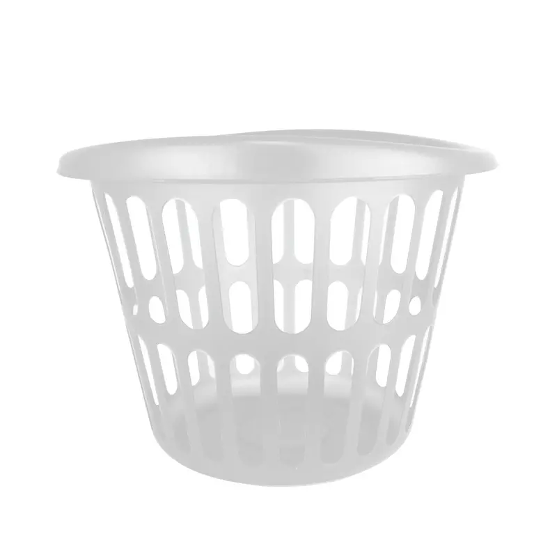 Cesto Redondo Color Blanco Para Ropa 54.6X71.2Cm 2
