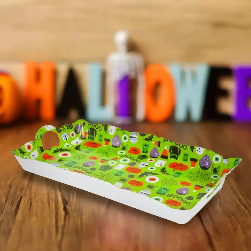 Charola, Halloween, Color Verde 1