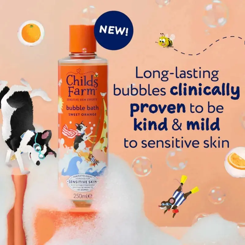 Childs Farm Bubble Bath 250Ml - Sweet Orange 2