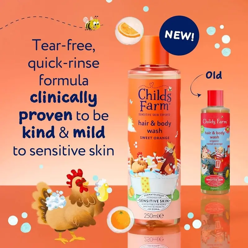 Childs Farm Hair & Body Wash 250Ml - Sweet Orange 2