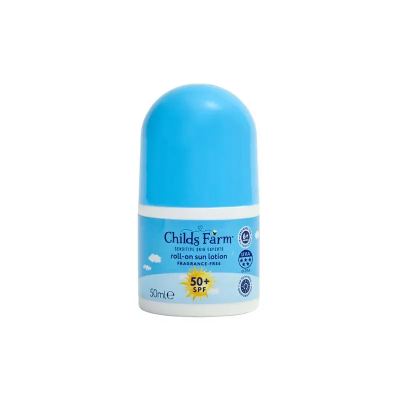 Childs Farm Spf50+ Roll On Fragrance Free Sun Lotion 50Ml 1