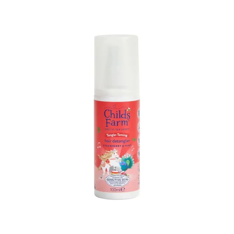 Childs Farm Tangle Taming 3-In-1 Hair Detangler 100Ml - Strawberry & Mint 1